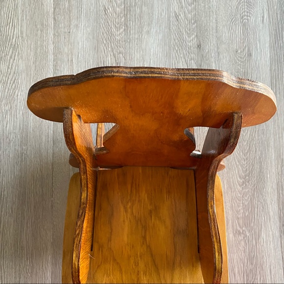 VTG Small Wooden Rocking Chair 15” - Picture 4 of 14